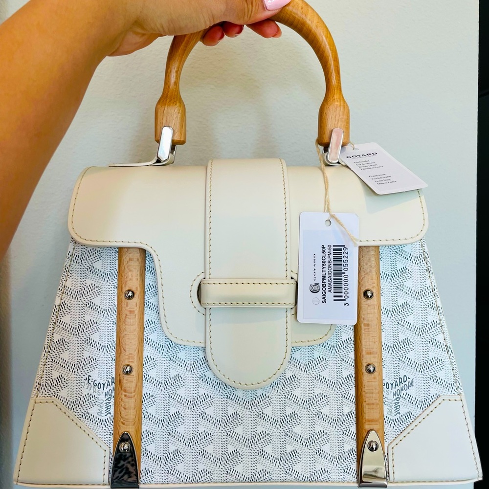 Goyard Saigon Full Structure Bag! Very Rare White
